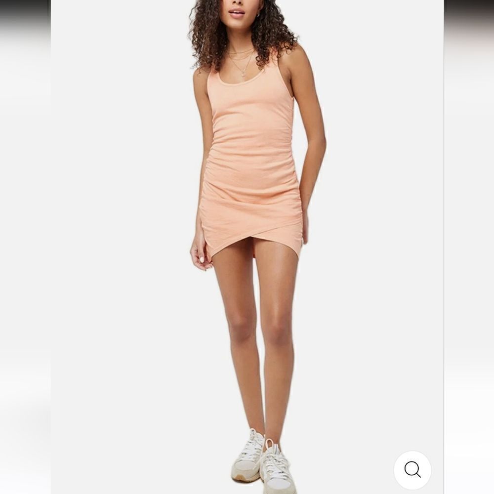 NWT l*Space Wildwood Peach Tank Dress Ruched Slimming Women's Small